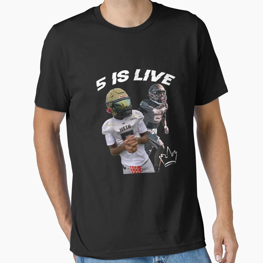5 Is Live T-Shirt - Aesthetic Graphic for Adults - T-Shirt, Sweatshirt, Hoodie