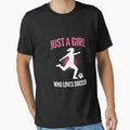 Just Who Loves Soccer Players T-Shirt - Custom Art Print for Adults - T-Shirt, Sweatshirt, Hoodie
