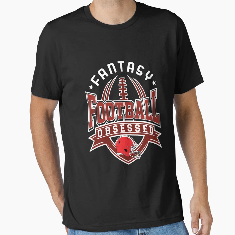 Fantasy Football Obsessed T-Shirt - Unique Graphic for Adults - T-Shirt, Sweatshirt, Hoodie