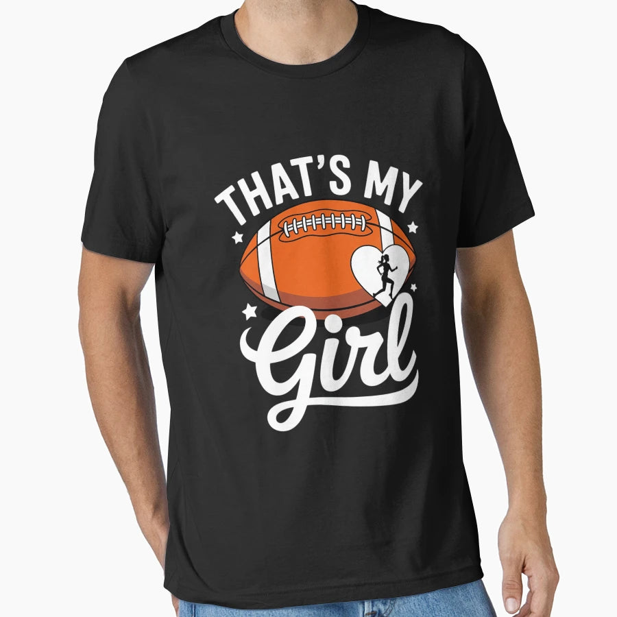 Thats My Flag Football Mom Flag T-Shirt - Casual Everyday Wear Men Women - T-Shirt, Sweatshirt, Hoodie