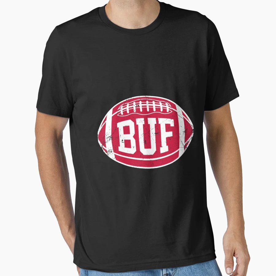 Buf Football Blue T-Shirt - Streetwear Style for Adults - T-Shirt, Sweatshirt, Hoodie