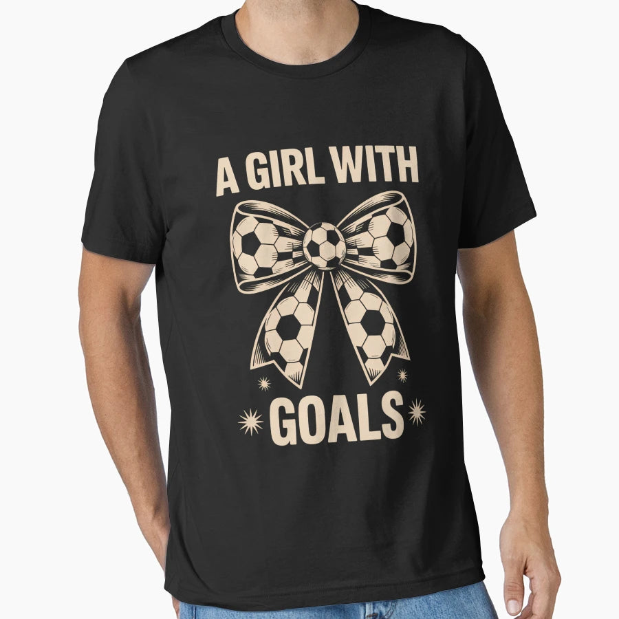Soccer Player Coquette Bow T-Shirt - Trendy Graphic Men Women - T-Shirt, Sweatshirt, Hoodie