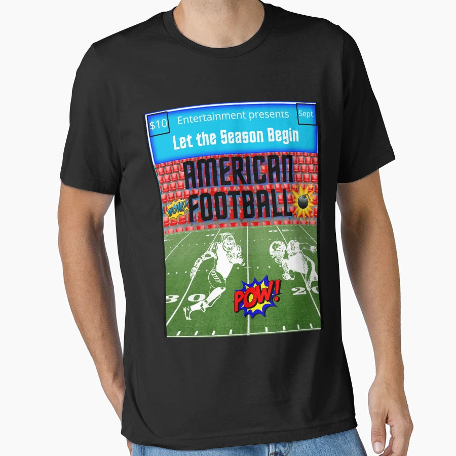 Let Season Begin American Football T-Shirt - Fun Novelty Design Men Women - T-Shirt, Sweatshirt, Hoodie