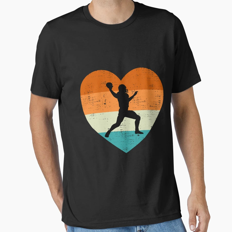 Valentines Day Football Player T-Shirt - Casual Everyday Wear for Adults - T-Shirt, Sweatshirt, Hoodie