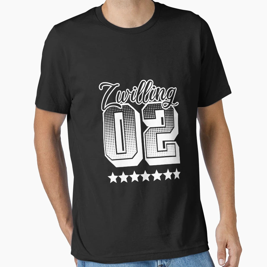 Twin 2 Siblings Partner Gift T-Shirt - Novelty Apparel for Adults - T-Shirt, Sweatshirt, Hoodie