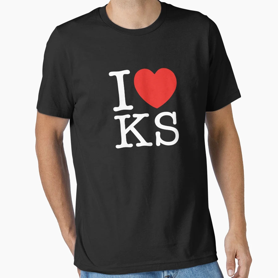 I Love Kansas T-Shirt - Casual Everyday Wear Men Women - T-Shirt, Sweatshirt, Hoodie