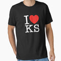 I Love Kansas T-Shirt - Casual Everyday Wear Men Women - T-Shirt, Sweatshirt, Hoodie