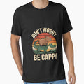 Don't Worry Be Cappy Capybara Riding On A Crocodile - Adult & Kids T-Shirts, Sweatshirts & Hoodies apparel design preview 1