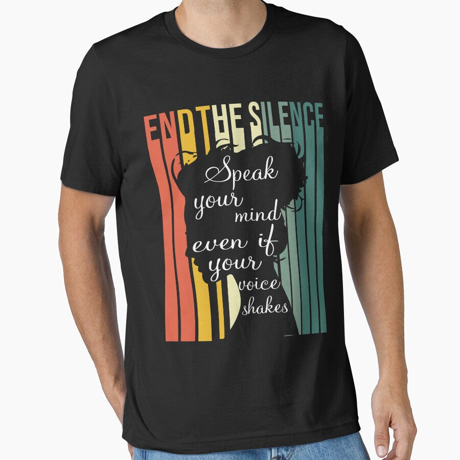 Speak Your Mind Even If Voice Shakes by RED FIR - Adult & Kids T-Shirts, Sweatshirts & Hoodies apparel design preview 1