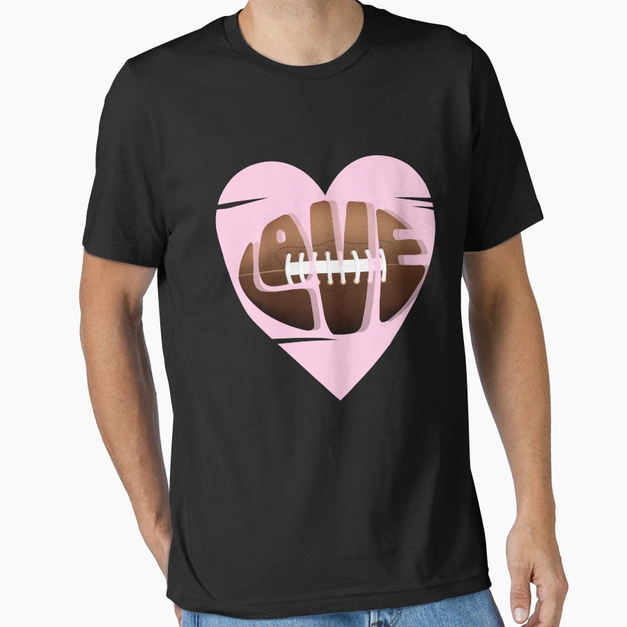 Game Day Football Mom Love T-Shirt - Fun Novelty Design for Adults - T-Shirt, Sweatshirt, Hoodie