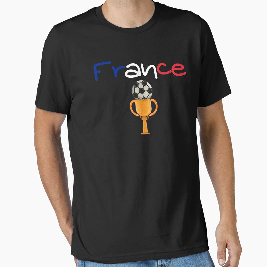 France Football Soccer Funny Flag T-Shirt - Unique Graphic Men Women - T-Shirt, Sweatshirt, Hoodie