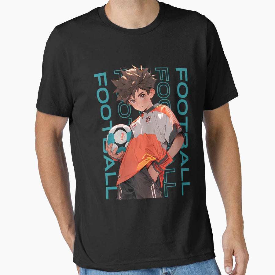 Football Football Player T-Shirt - Custom Art Print Men Women - T-Shirt, Sweatshirt, Hoodie