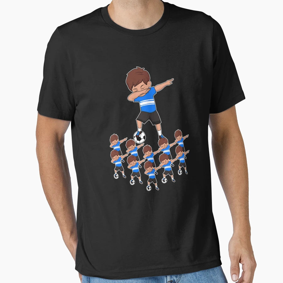 Awesome Soccer Player Blue Soccer T-Shirt - Casual Everyday Wear Men Women - T-Shirt, Sweatshirt, Hoodie