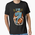 American Football Birthday 7 T-Shirt - Trendy Graphic for Adults - T-Shirt, Sweatshirt, Hoodie