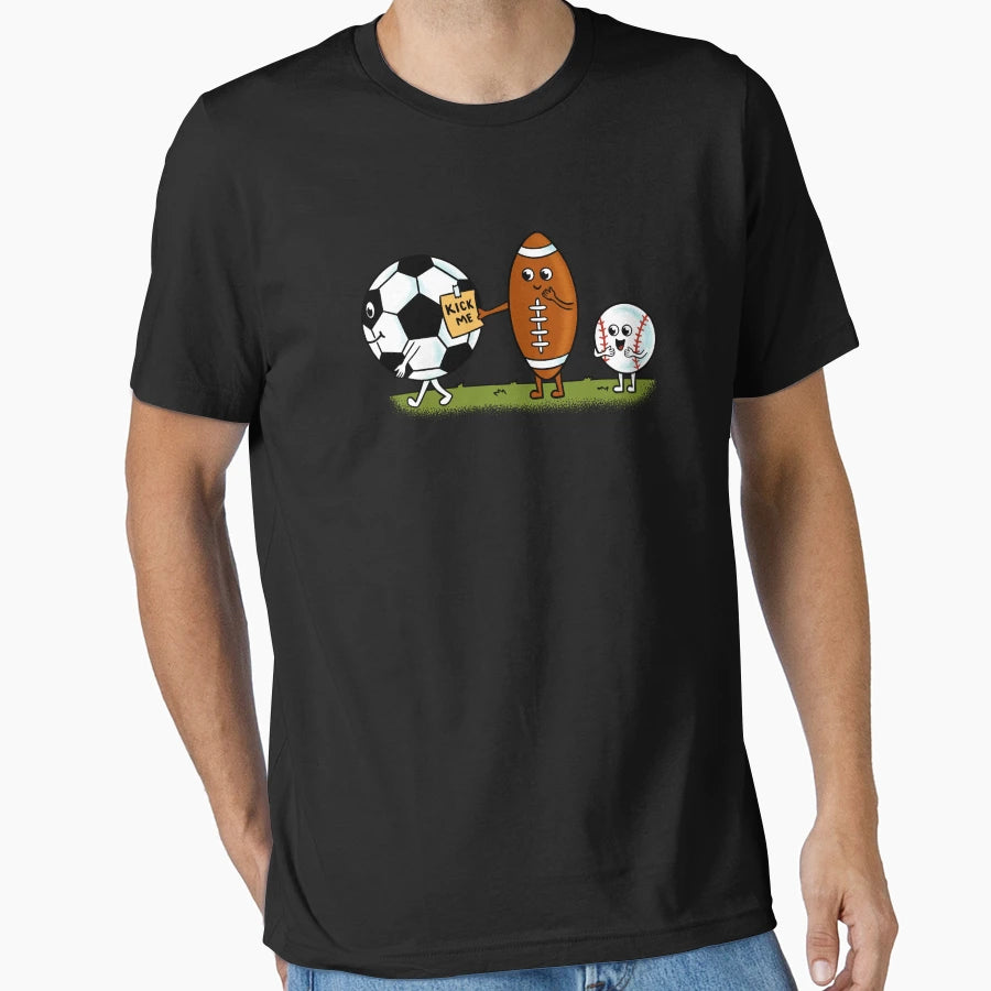 Soccer Kick Me T-Shirt - Graphic Print Unisex - T-Shirt, Sweatshirt, Hoodie