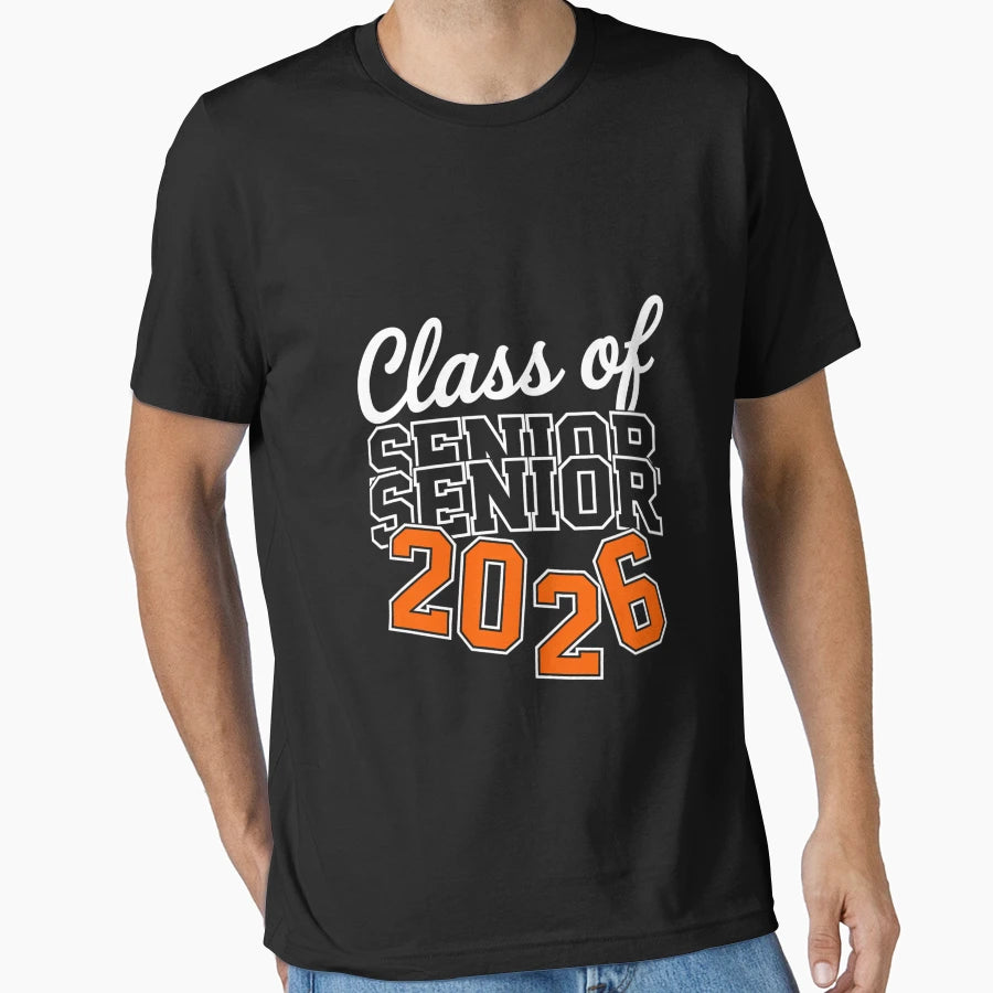 Proud Senior 2026 Graduation High T-Shirt - Custom Art Print for Adults - T-Shirt, Sweatshirt, Hoodie