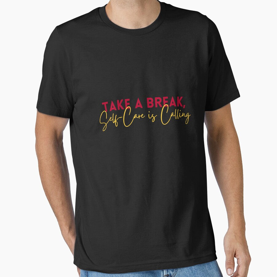Take a Break, Self-Care is Calling by Cactus202 - Adult & Kids T-Shirts, Sweatshirts & Hoodies apparel design preview 1