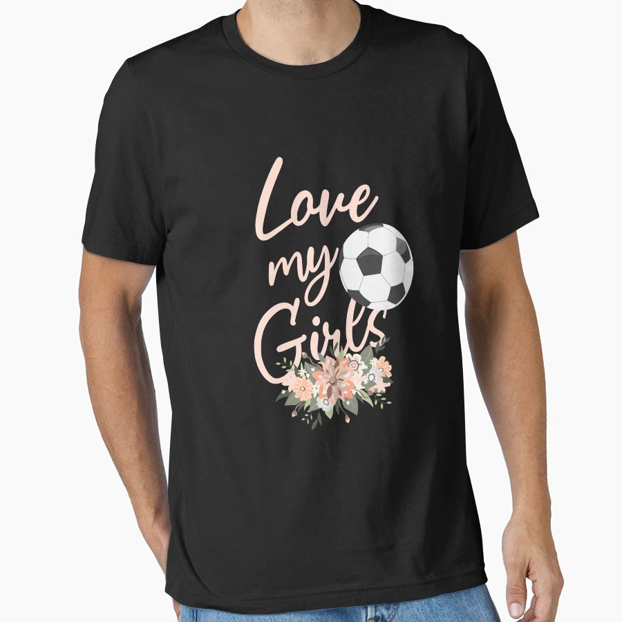 Funny Love My Soccer Gift Mom Teen T-Shirt - Unique Graphic for Adults - T-Shirt, Sweatshirt, Hoodie