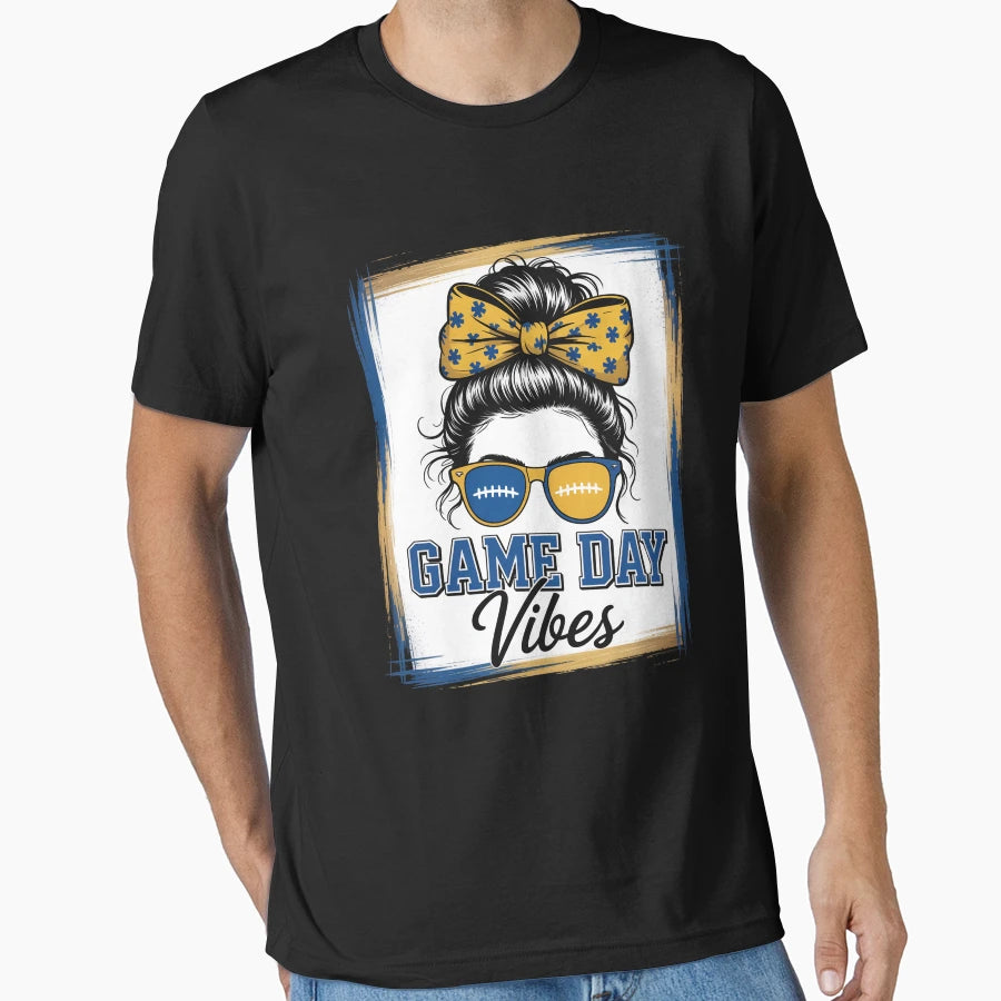 Game Day Vibes Football Leopard T-Shirt - Minimalist Print for Adults - T-Shirt, Sweatshirt, Hoodie