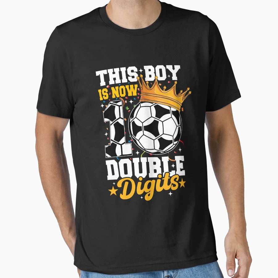 This Now 10 Double Digits Soccer 10 T-Shirt - Minimalist Print for Adults - T-Shirt, Sweatshirt, Hoodie