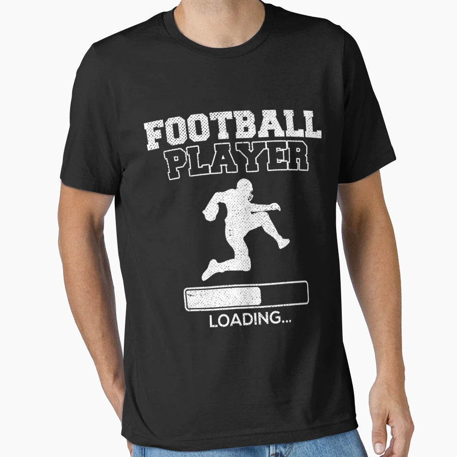 Football Player Loading T-Shirt - Unique Graphic for Adults - T-Shirt, Sweatshirt, Hoodie