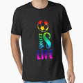 Soccer Is Life Color T-Shirt - Minimalist Print Men Women - T-Shirt, Sweatshirt, Hoodie