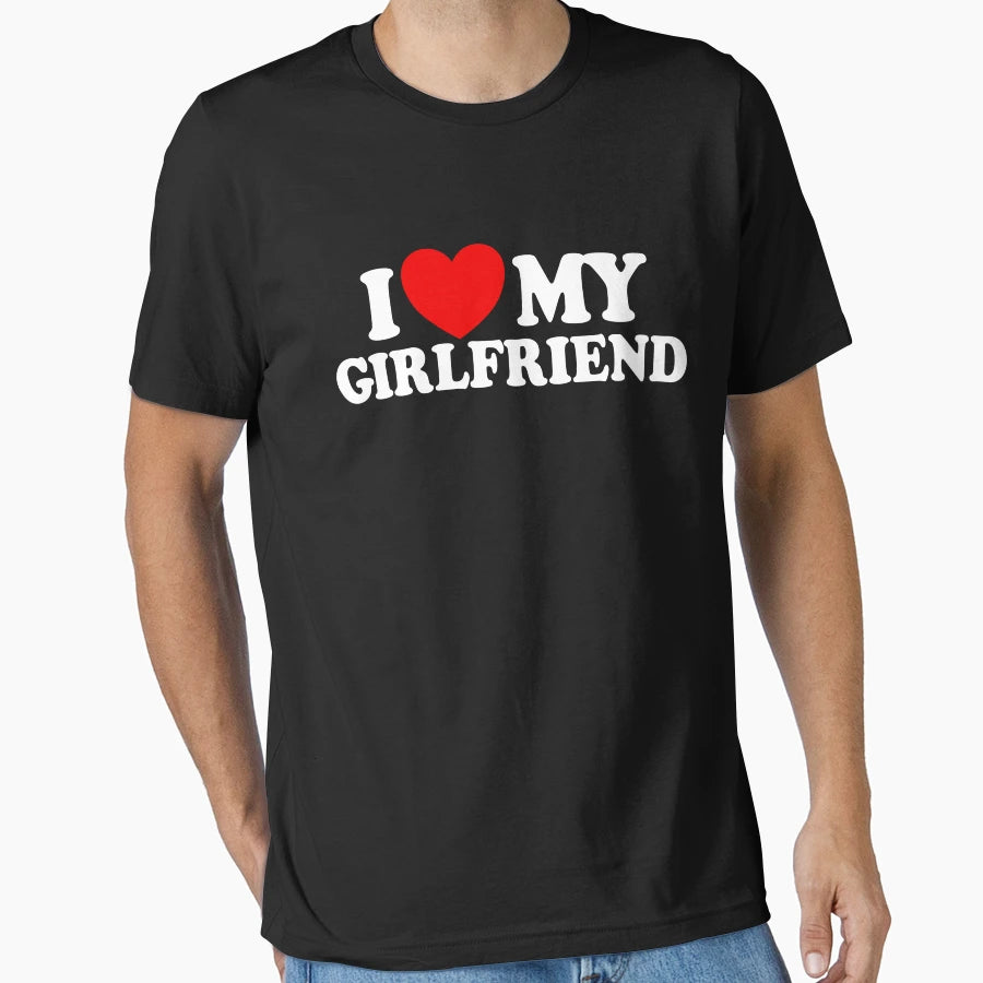 I Love My Girlfriend Matching Couple I T-Shirt - Graphic Print for Adults - T-Shirt, Sweatshirt, Hoodie