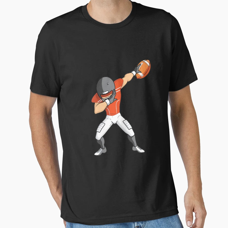 Footballer Dabbing American Football T-Shirt - Graphic Print for Adults - T-Shirt, Sweatshirt, Hoodie