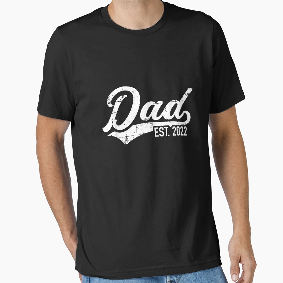 Mens Dad Est 2022 T-Shirt - Custom Art Print Unisex - T-Shirt, Sweatshirt, Hoodie