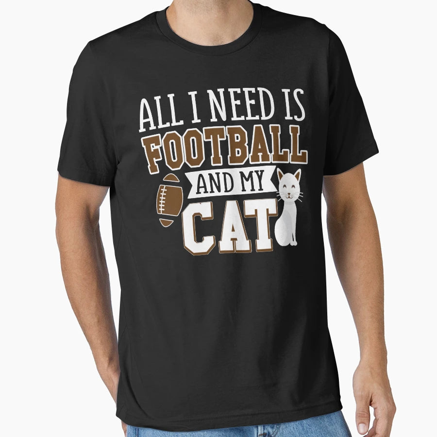 Sunday Football Gift All I Need Is T-Shirt - Aesthetic Graphic for Adults - T-Shirt, Sweatshirt, Hoodie