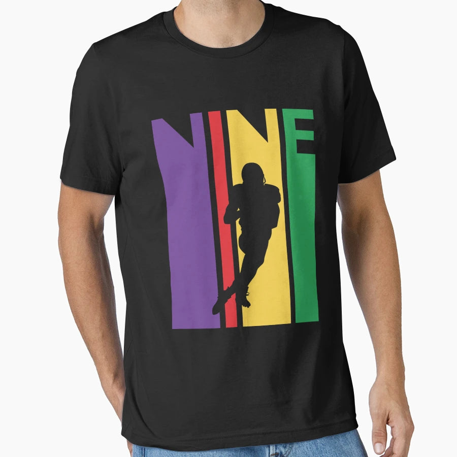 9Th Birthday Gift Nine Colorful T-Shirt - Casual Everyday Wear Men Women - T-Shirt, Sweatshirt, Hoodie