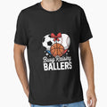 Busy Raising Ballers Baseball Soccer T-Shirt - Aesthetic Graphic Men Women - T-Shirt, Sweatshirt, Hoodie