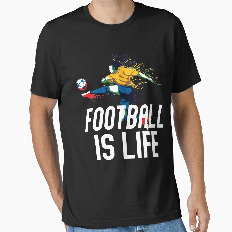 Who Loves Anime Football Is Life T-Shirt - Trendy Graphic for Adults - T-Shirt, Sweatshirt, Hoodie