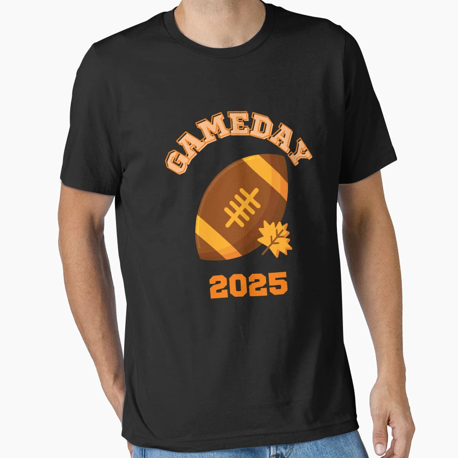 Gameday Football 2025 Fall T-Shirt - Casual Everyday Wear for Adults - T-Shirt, Sweatshirt, Hoodie