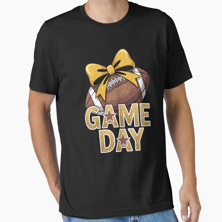 Game Day Touchdown Football Mom T-Shirt - Trendy Graphic for Adults - T-Shirt, Sweatshirt, Hoodie