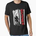 American Flag Football Gunner T-Shirt - Novelty Apparel for Adults - T-Shirt, Sweatshirt, Hoodie
