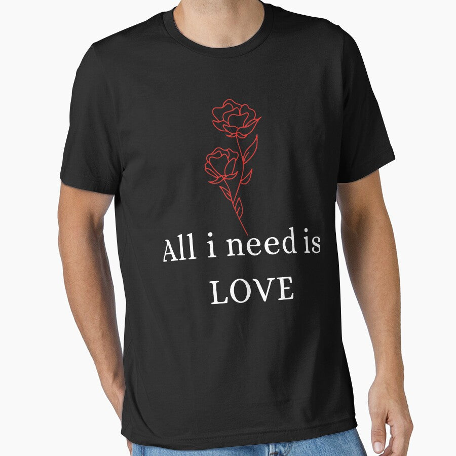 All I Need is Love Romantic by Rabique - Adult & Kids T-Shirts, Sweatshirts & Hoodies apparel design preview 1