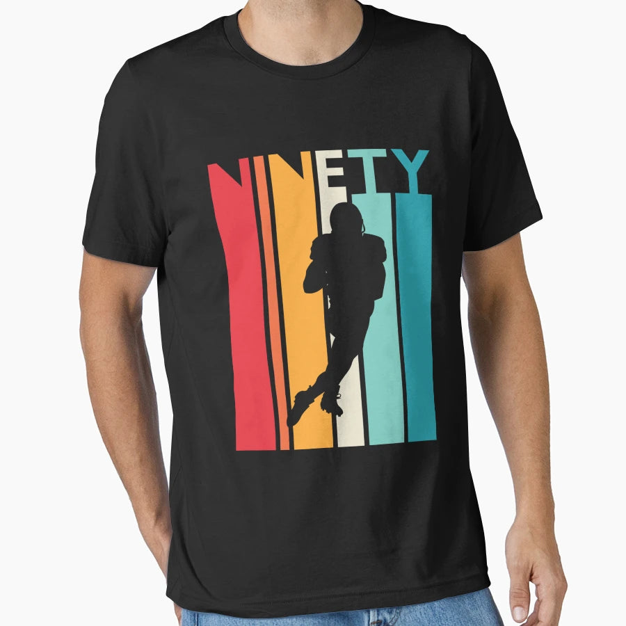 90Th Birthday Gift Football 90 Year Old T-Shirt - Aesthetic Graphic Unisex - T-Shirt, Sweatshirt, Hoodie