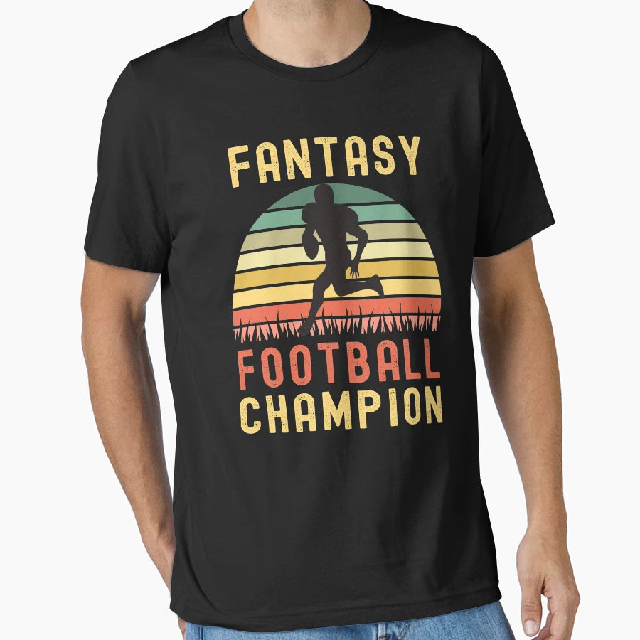 Funny Fantasy Football Champion T-Shirt - Aesthetic Graphic for Adults - T-Shirt, Sweatshirt, Hoodie