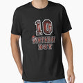 10Th Birthday 10 Years Old Football Lover T-Shirt - Trendy Graphic Unisex - T-Shirt, Sweatshirt, Hoodie