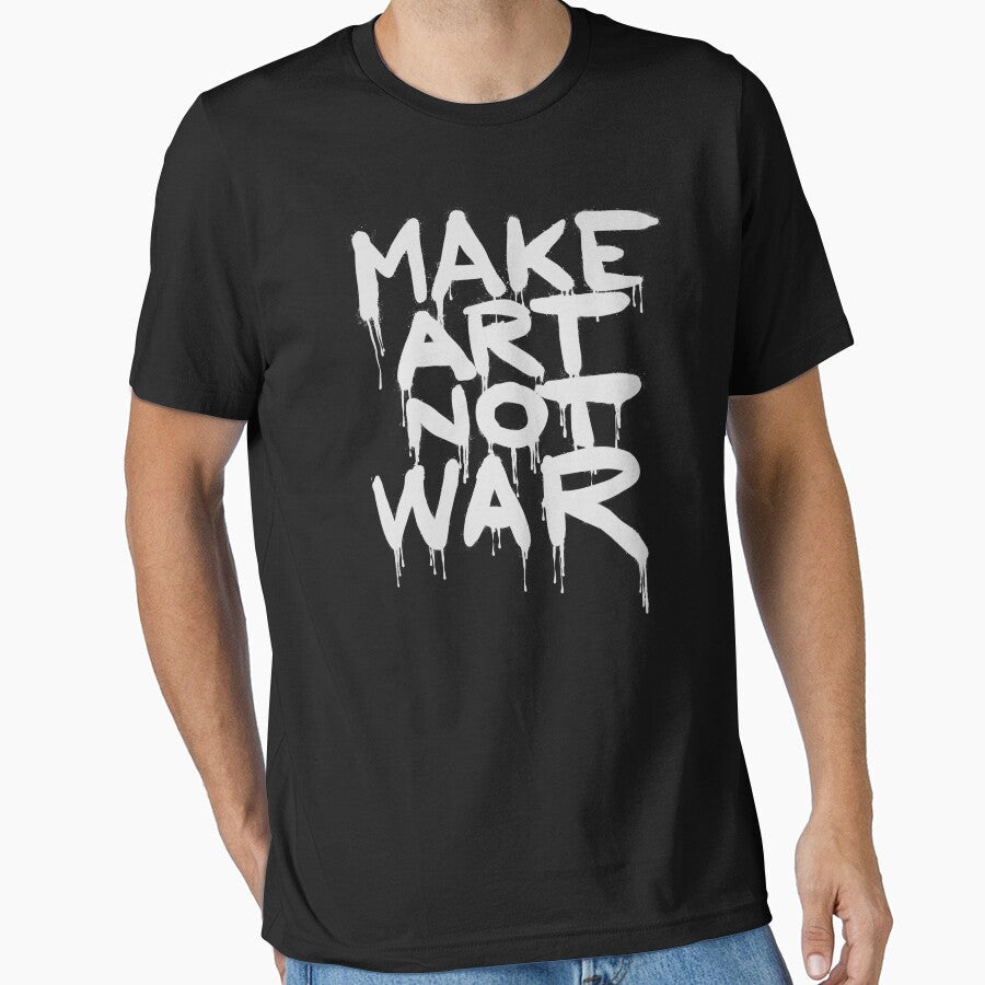 Make Art Not War: Bold Graffiti Lettering Design for - Adult & Kids T-Shirts, Sweatshirts & Hoodies apparel design preview 1
