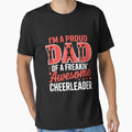 Cheer Cheerleading Dad Father Joke T-Shirt - Custom Art Print for Adults - T-Shirt, Sweatshirt, Hoodie