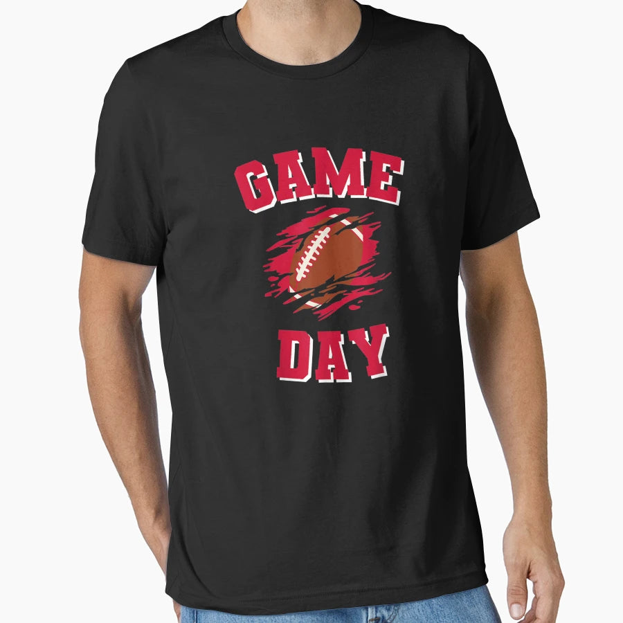 Game Day Kick Off Football American Flag T-Shirt - Streetwear Style Unisex - T-Shirt, Sweatshirt, Hoodie