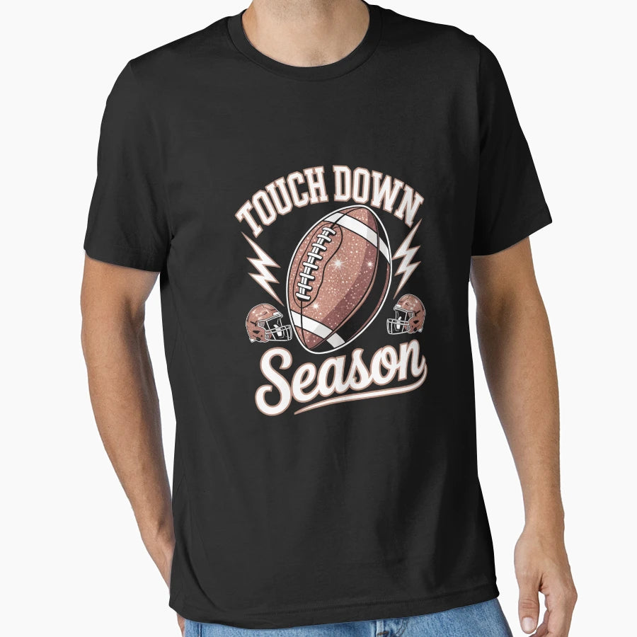 Touch Down Season American Football T-Shirt - Unique Graphic for Adults - T-Shirt, Sweatshirt, Hoodie