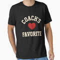 Coachs Heart Favorite Sports Lover T-Shirt - Custom Art Print Men Women - T-Shirt, Sweatshirt, Hoodie