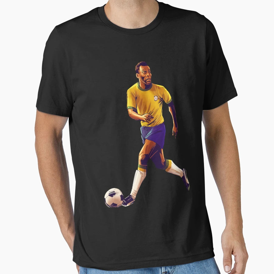 Pele Brazil Football T-Shirt - Streetwear Style Men Women - T-Shirt, Sweatshirt, Hoodie