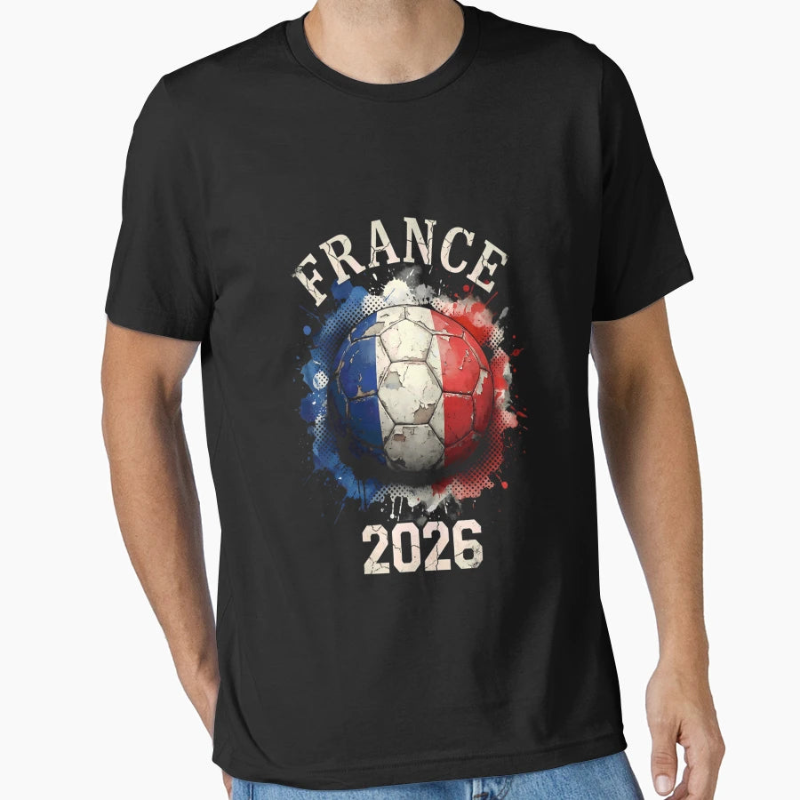 France 2026 Football Art T-Shirt - Unique Graphic Unisex - T-Shirt, Sweatshirt, Hoodie
