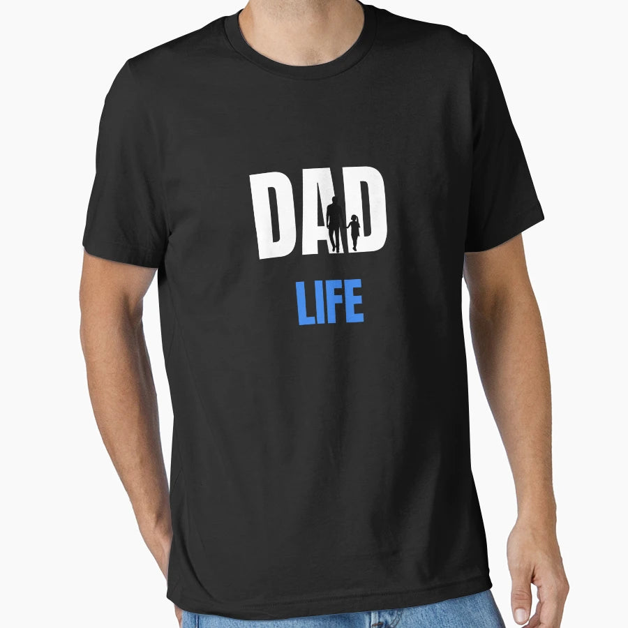 Dad Life Father Daughter Silhouette T-Shirt - Trendy Graphic Unisex - T-Shirt, Sweatshirt, Hoodie