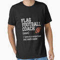 Flag Football Coach Definition T-Shirt - Trendy Graphic for Adults - T-Shirt, Sweatshirt, Hoodie