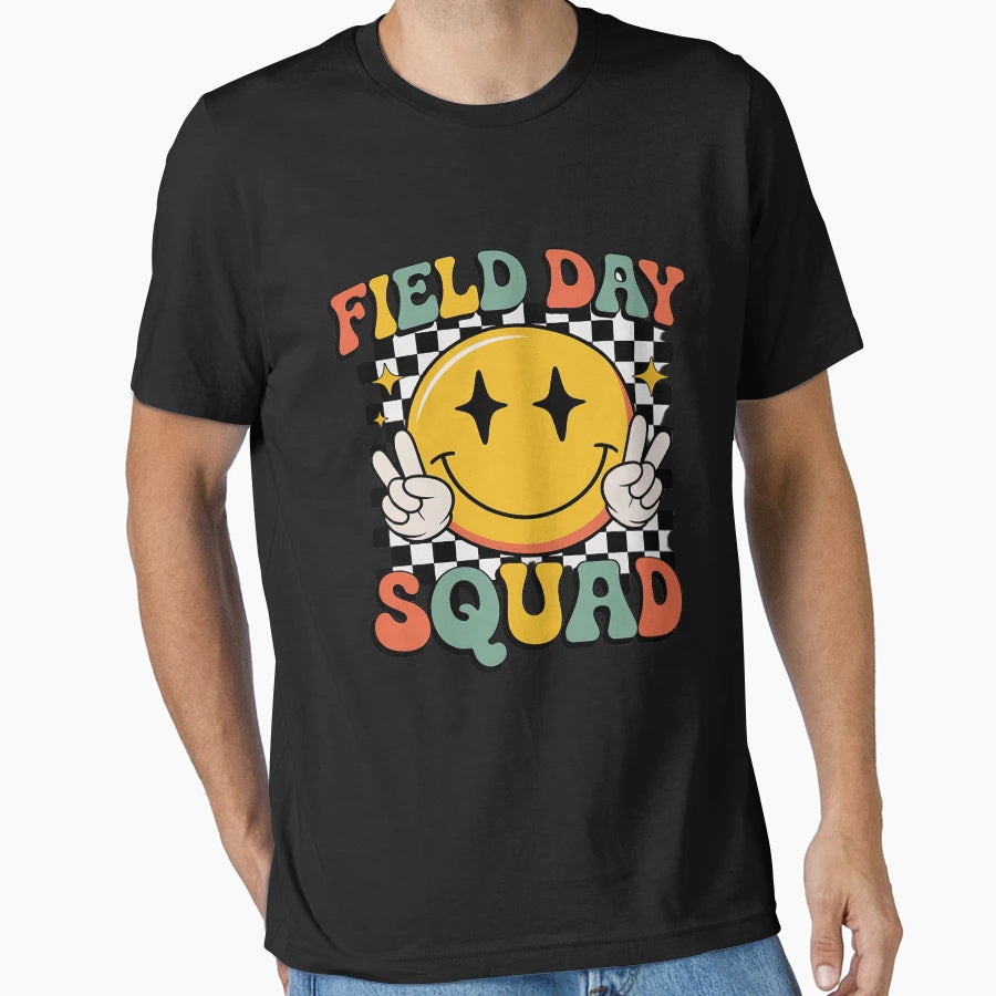 Field Day Teacher Field Day Squad T-Shirt - Casual Everyday Wear for Adults - T-Shirt, Sweatshirt, Hoodie